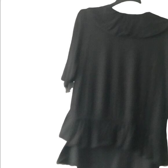 Grace Elements cardigan with ruffle accents size large + Jones ruffled tank - Picture 2 of 3